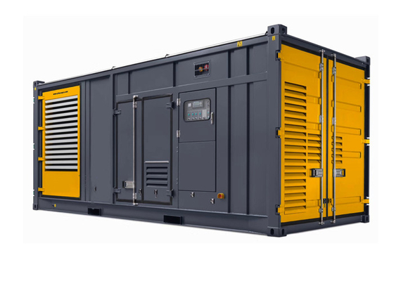 chất lượng  12 Cylinder Water Cooled 1200kw 1500kva Container Diesel Generator Set nhà máy sản xuất