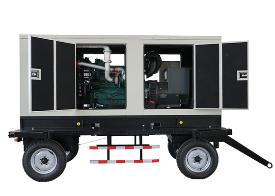 Mobile Portable Silent Diesel Generator Set with Trailer 200KW 1500 RPM