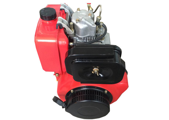 Màu đỏ Động cơ diesel Hiệu suất cao Động cơ khởi động bằng điện khí nén 1 xy lanh